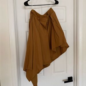 Elegant Asymmetrical Tan Skirt